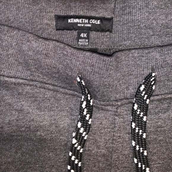 Kenneth Cole Men’s 4X Charcoal Gray Athletic Joggers Gym Sweatpants – NWT - Picture 4 of 6